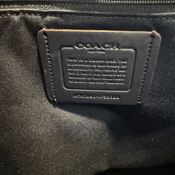 Coach silver metallic leather tote bag - Picture 7 of 10